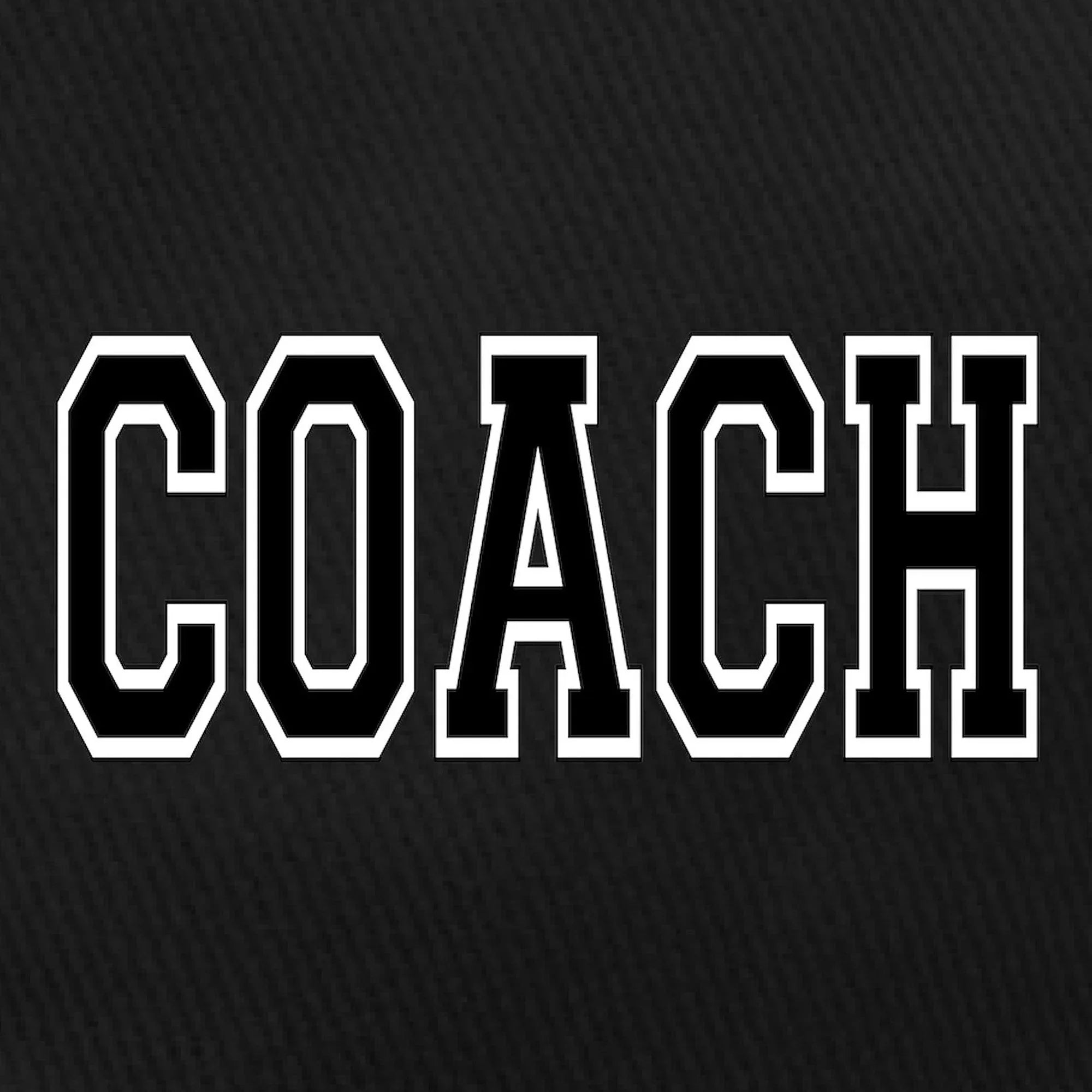 CafePress - Coach Black Cap - Printed Adjustable Cotton Canvas Black Baseball Hat