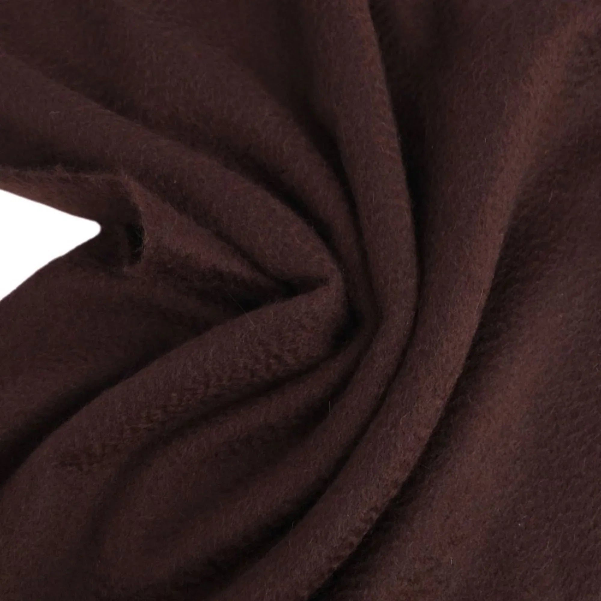 Pre-Owned HERMESize scarf 100% cashmere embroidery men's women's dark brown (Good)