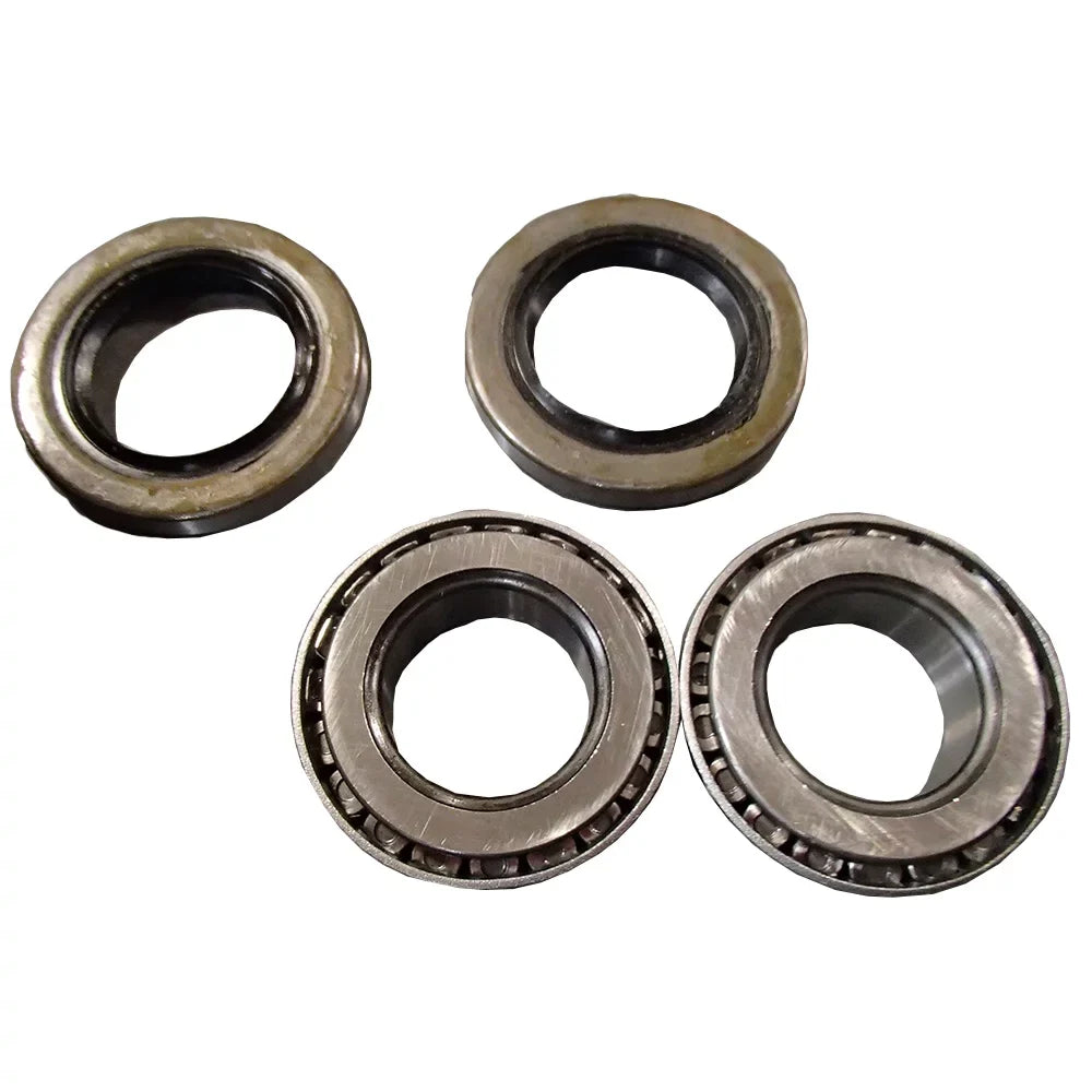 RAParts (2) Trailer Axle Kits 2,000 lbs 5 on 4.5" Bolt Pattern Idler Hubs Round Sizepindles