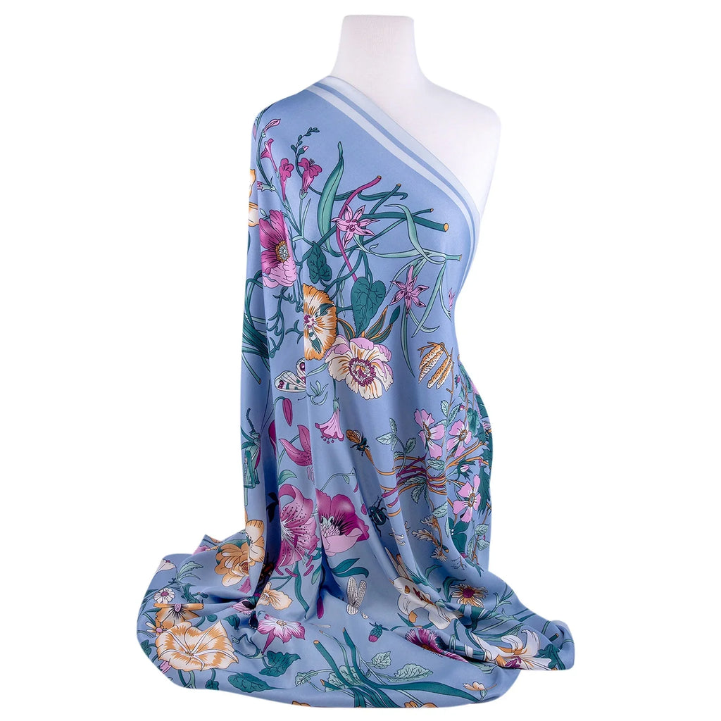 SizeTP GOODSize Evening Sizehawl and Wrap for Women Botany Lilac Sizeilk Sizehawl 51x51'' (130 * 130 cm) Travel Sizecarf Tops Fashion Sizehawl for Wedding