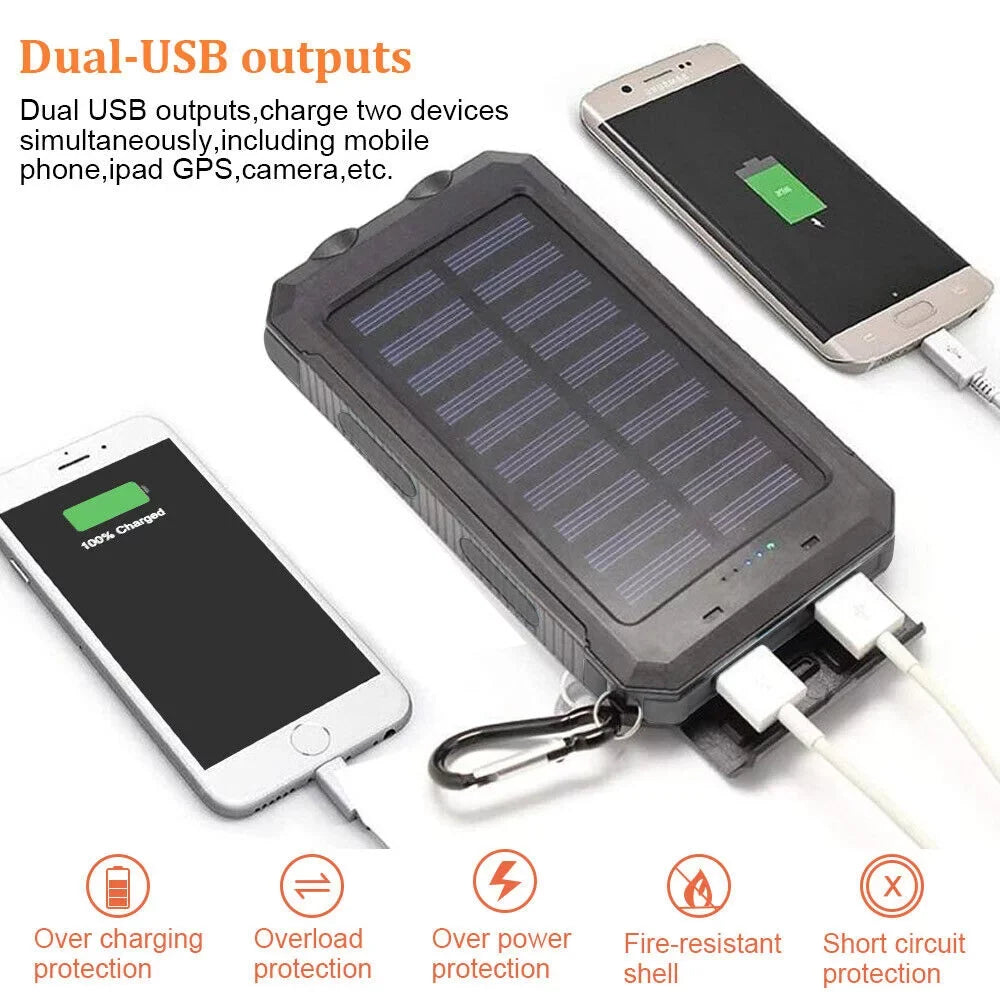 2023 Waterproof Sizeolar Power Bank 9000000mAh Portable External Battery Charger USize