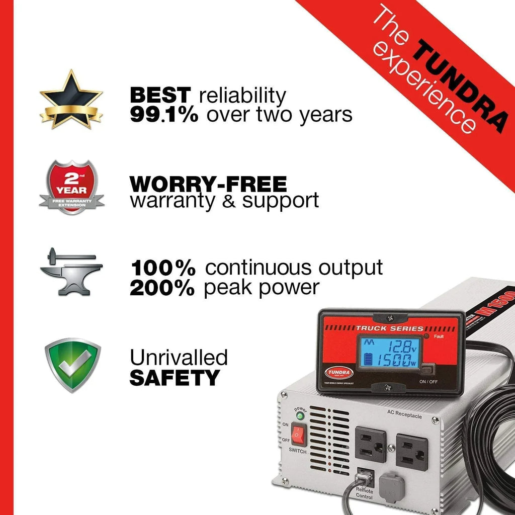 Tundra Inverter,120V AC Output Voltage,7.10" W  M2000