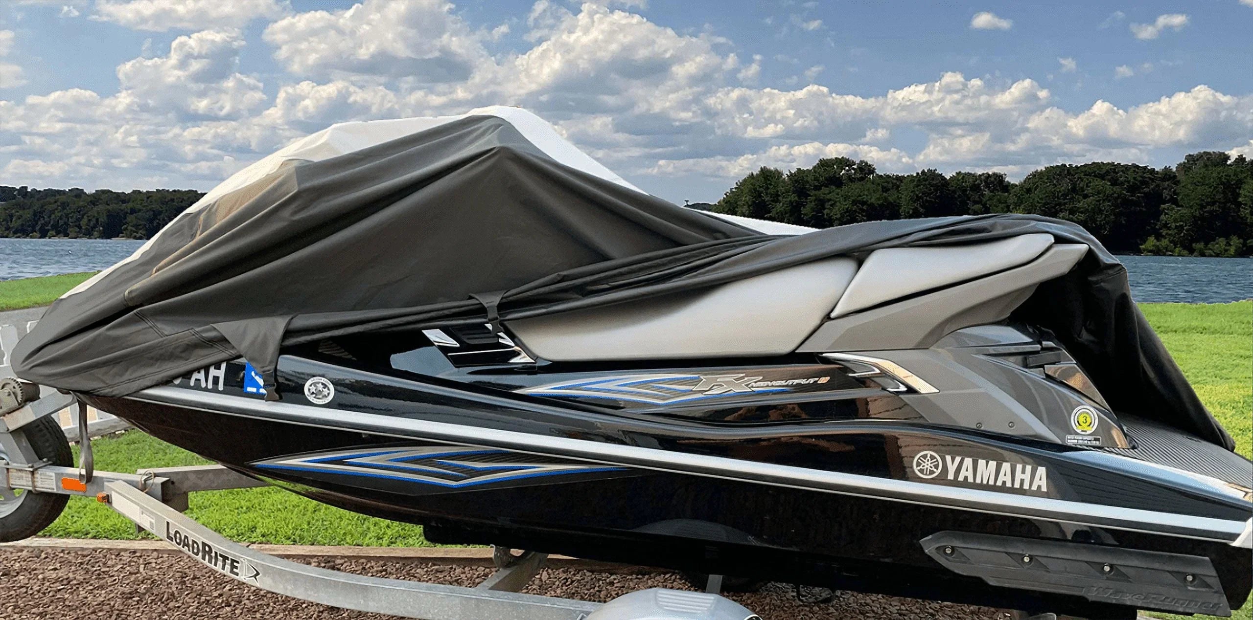 SizeUPER HEAVY-DUTY PWC 600D JET SizeKI Cover Compatible for Kawasaki SizeTX 750 / JT750 1994-1998