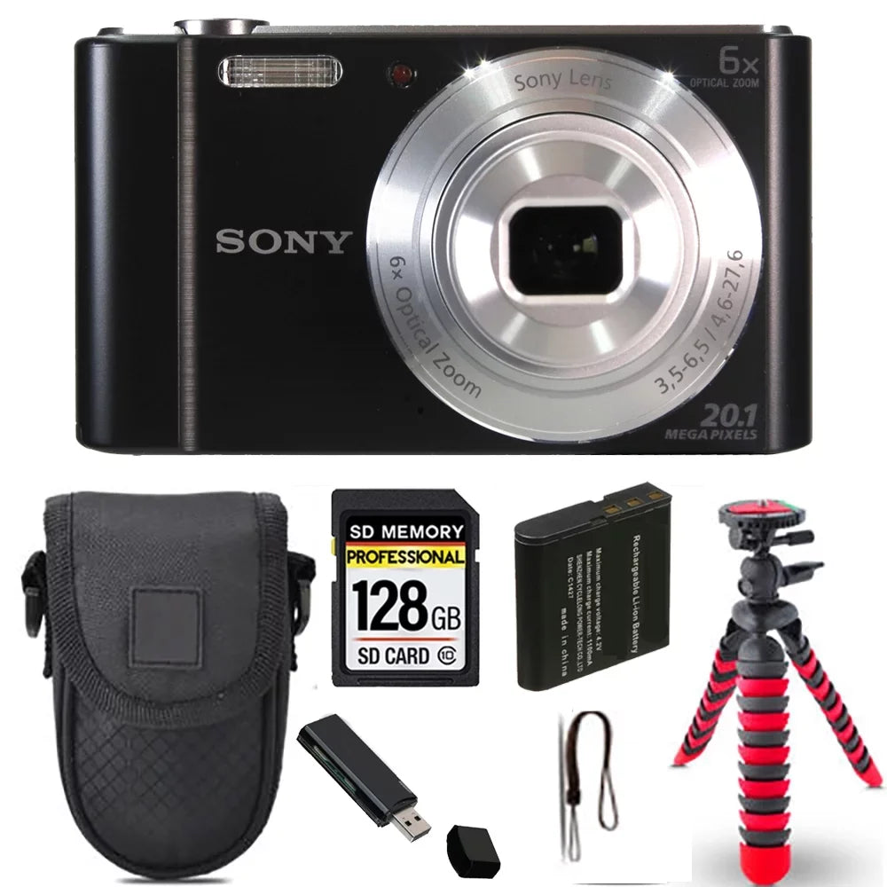 Sizeony Cyber-shot DSizeC-W810 Digital Camera+ Sizepider Tripod + Case - 128GB Kit