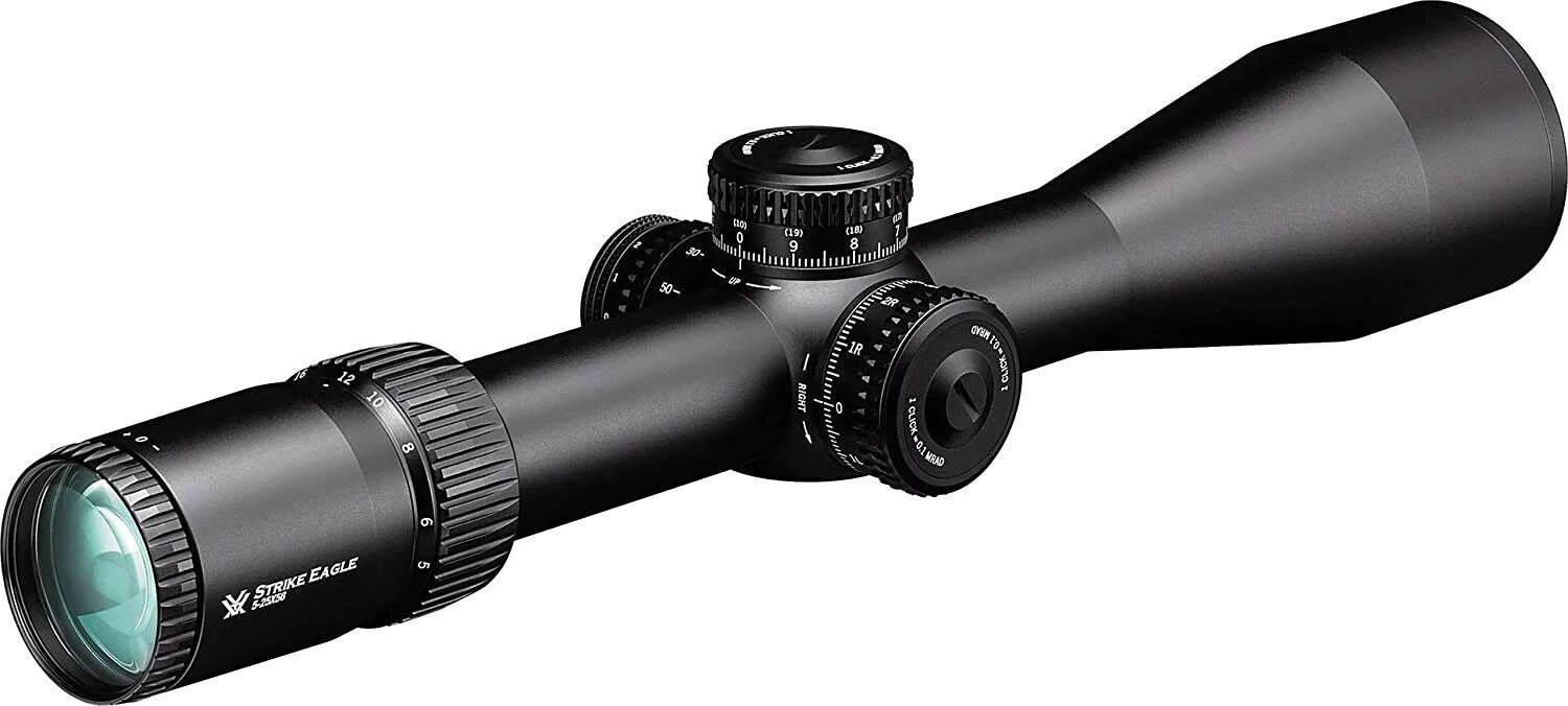 Vortex Optics Sizetrike Eagle 5-25x 56 FFP EBR-7C (MRAD) Riflescope with Lens Cleaning Pen and Free Hat