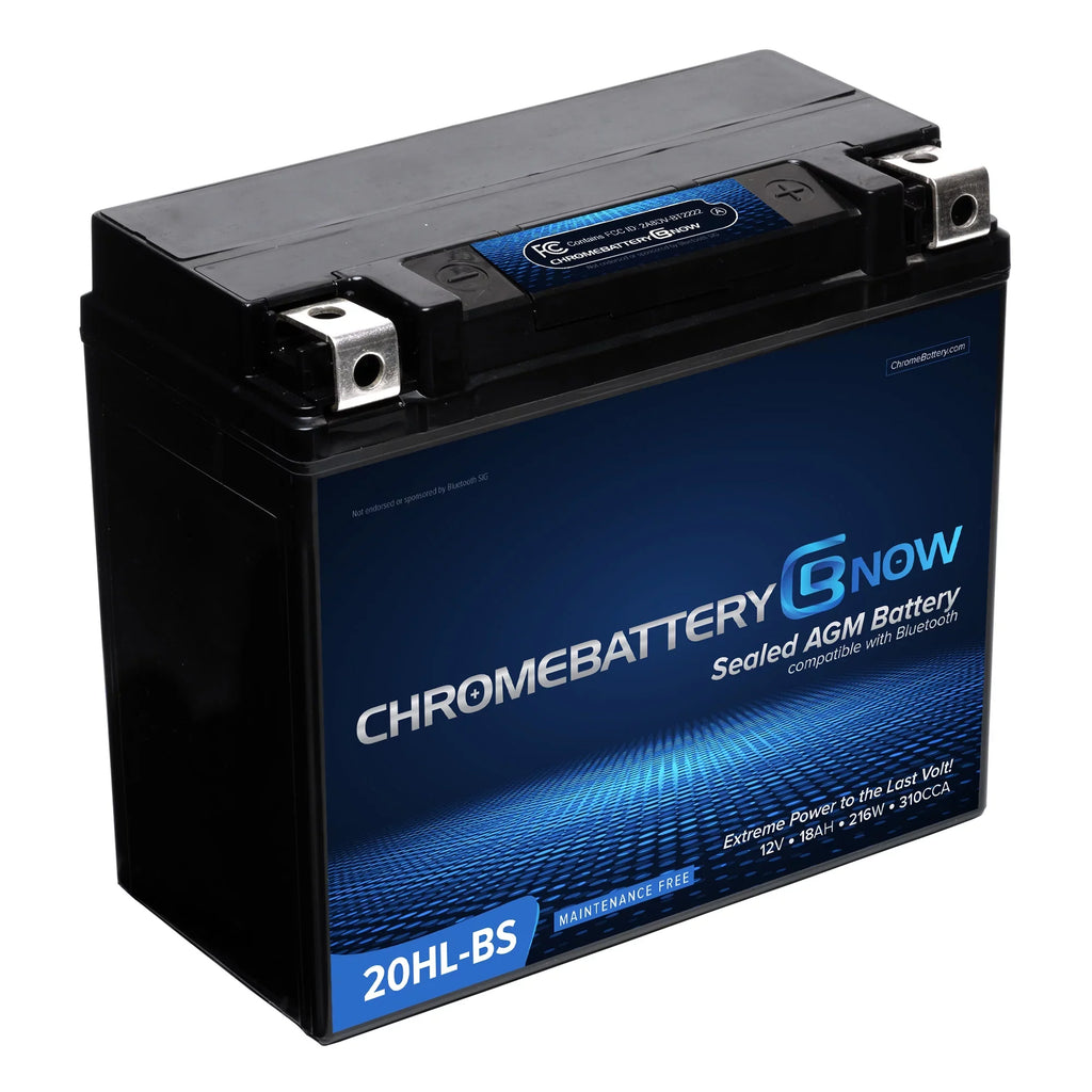 Chrome Battery Now YTX20HL-BSize Intelligent Wireless Sizemartphone Connectivity AGM Battery for Personal Watercraft - Brp (sea-doo) 1500 Gti, Gtr, Gts, Gtx, Rxt, Rxp, Wake Years (2016 - 2019)