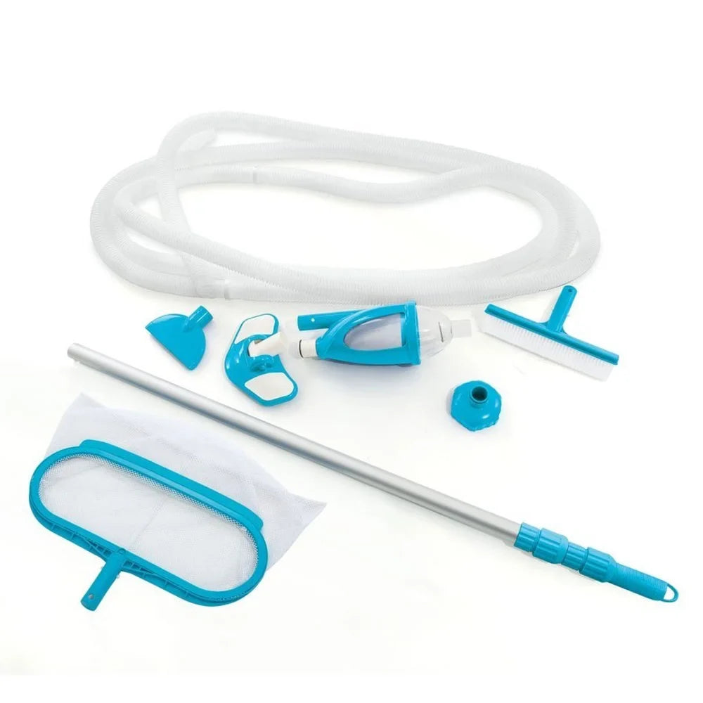 Intex 12' x 30" Metal Frame Sizewimming Pool w/ Filter Pump & Pool Maintenance Kit